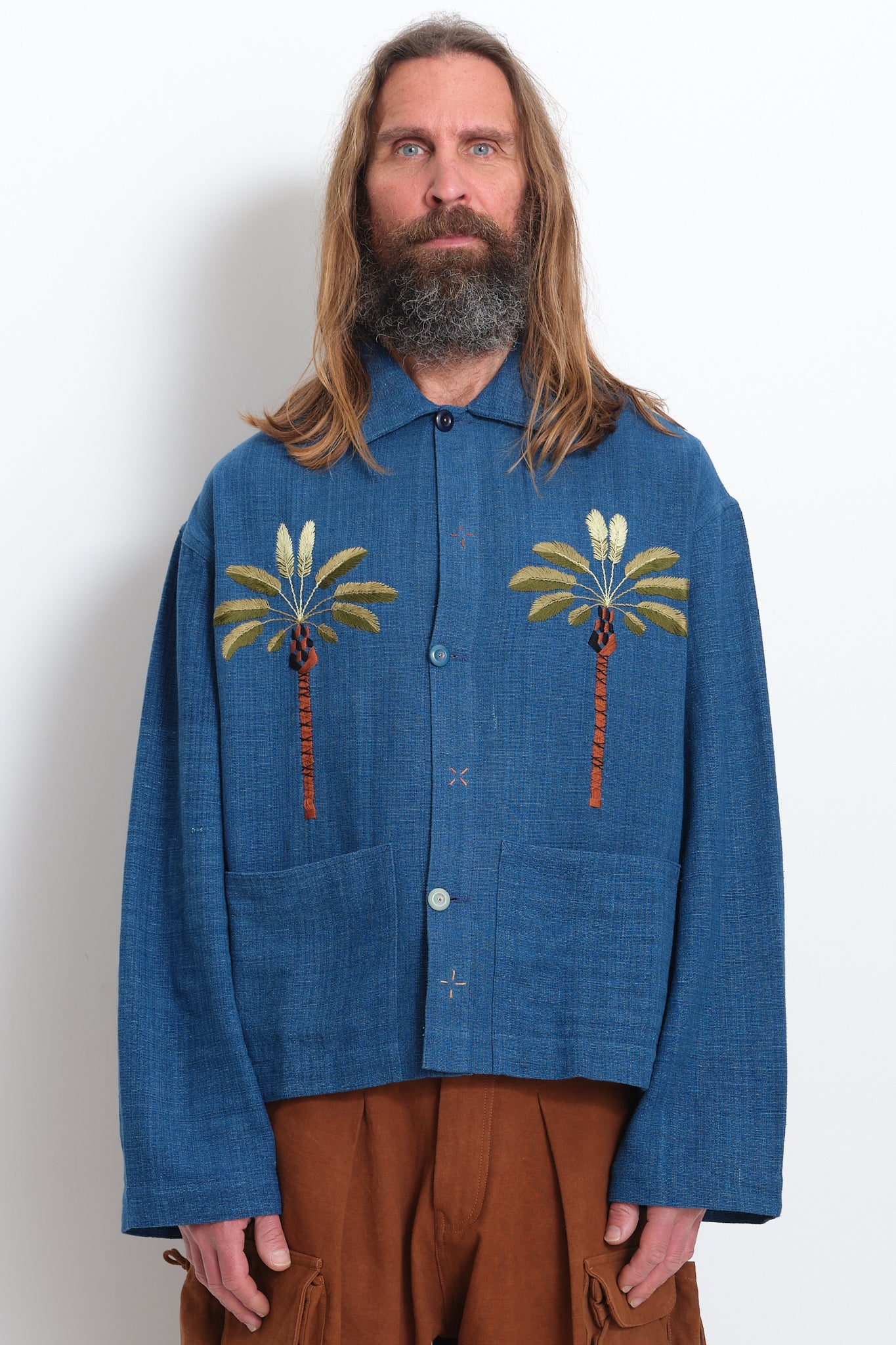 Short on Time Jacket - Indigo Handloom Double Date