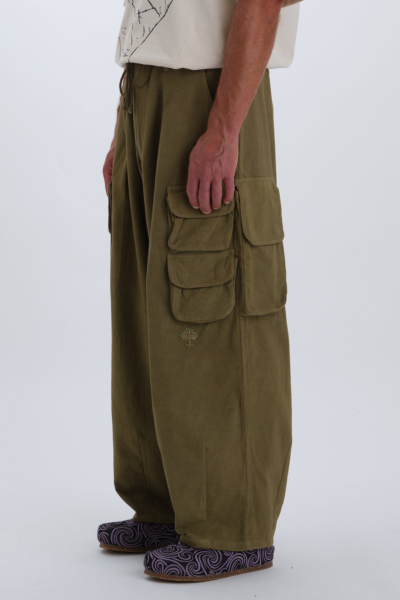 35％OFF】 STORYmfg. Forager Pants - Khaki Slub ワークパンツ/カーゴ