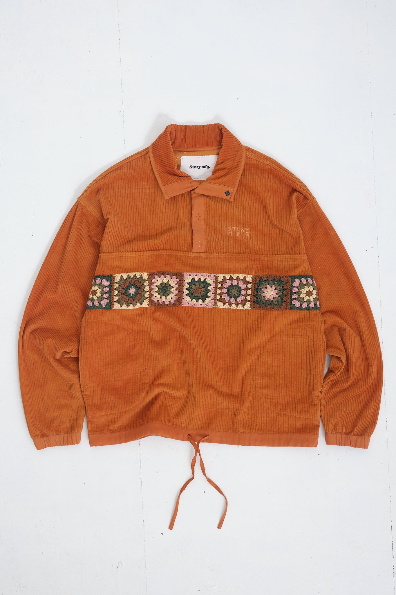 Polite Pullover - Madder Orange Corduroy