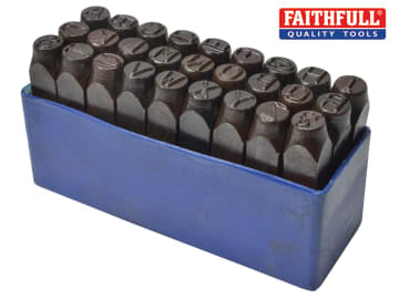 Faithfull Letter Punch Set 6mm - FAIL6MM