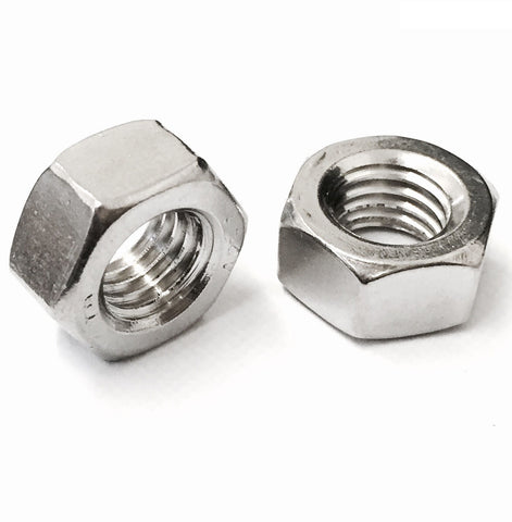 Hexagon Full Nuts, LEFT hand thread, Stainless Steel A2 (304) DIN 934