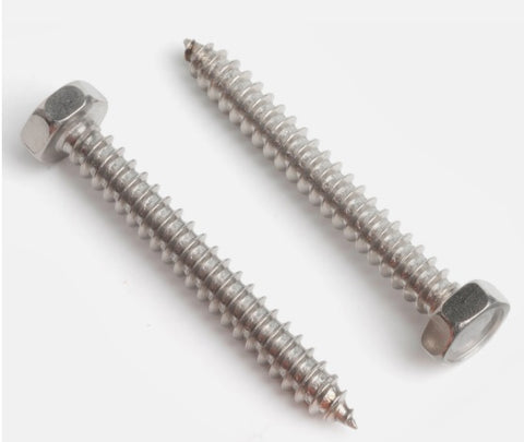 No. 8 Hexagon Head Self Tapping Screws, Stainless Steel A2 (304)
