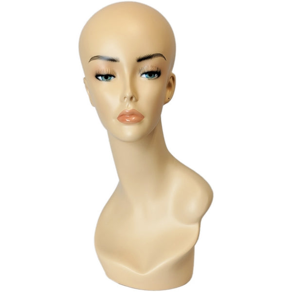 Female Hand Painted Mannequin Head For Wig And Hat Display
