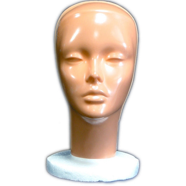 Female Styrofoam Head with Removable Painted Mask BOX OF 9 HEADS MN-316 