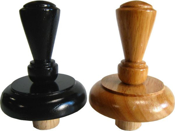 MA-023 BLACK Fairmont Finial Wood Neck Block for French Dress Forms 