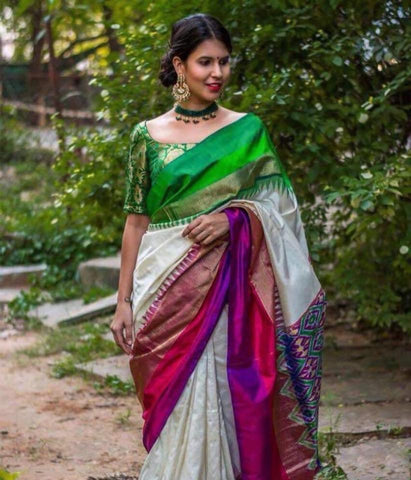 Pure Silk Ikat Saree