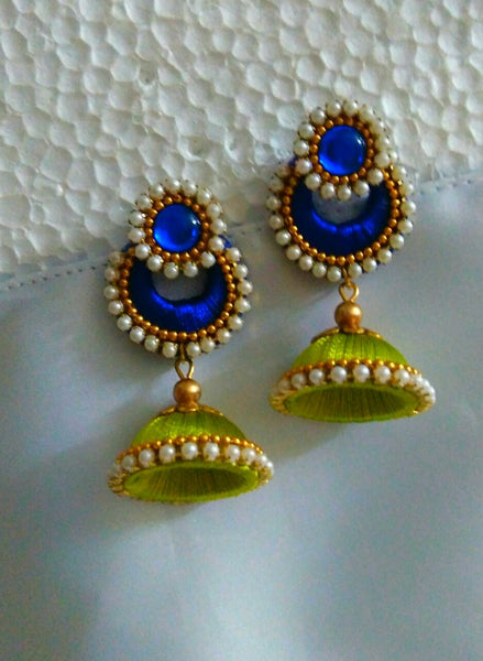 how to make thread earrings