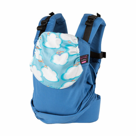 Mochila Emeibaby Easy modelo Babytrage Blau Wolken talla baby