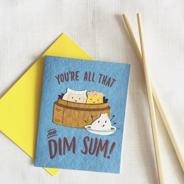 Dim Sum Handmade Good Paper Card