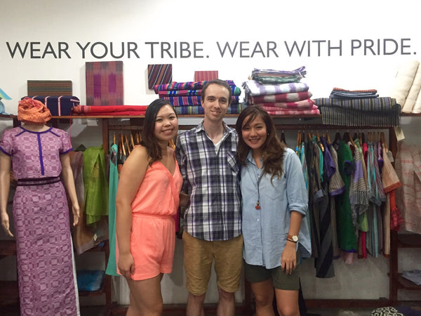 Gelaine, Jérôme and Anya at ANTHILL's store in Cebu