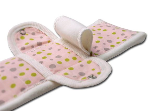 cloth menstrual pads - organic multi pads pink