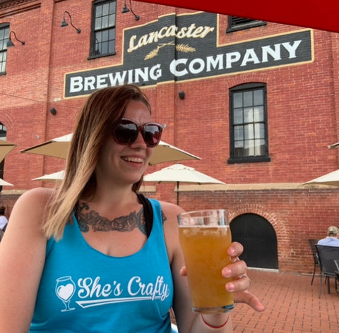 She's Crafty Tank Top at Lancaster Brewing Co