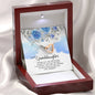 To My Granddaughter Gifts, Through you I see the Future, Interlocking Heart Necklace From Grandpa, Gifts From Grandfather