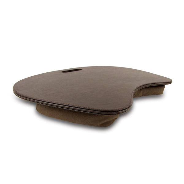 Laptop Leather Lap Mat Brown And Black Bellagio Italia