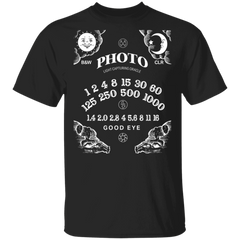 Light Capturing Oracle Ouija Board Front Print Short Sleeve T-Shirt