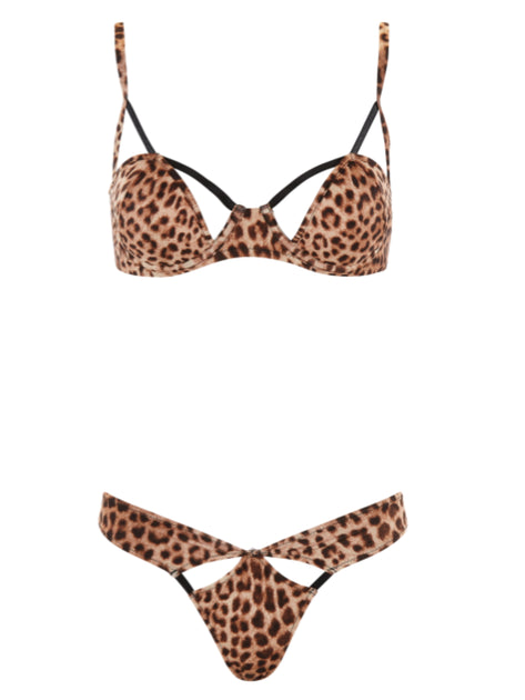 Leopard Bombshell Bikini – Monica Beachwear