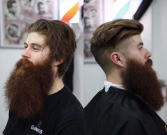 barber trim before and after