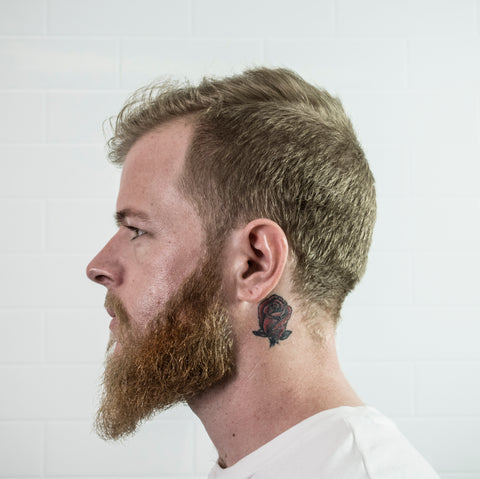 Jules profile after beard trim