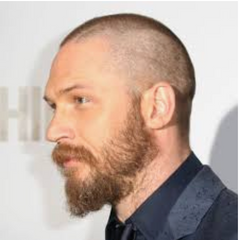 bald and beard look