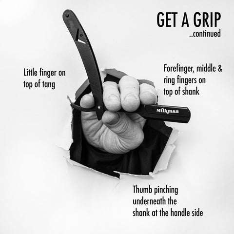 how to hold a cut throat razor part 2