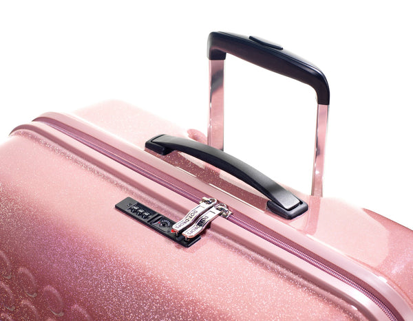 pink sparkle luggage