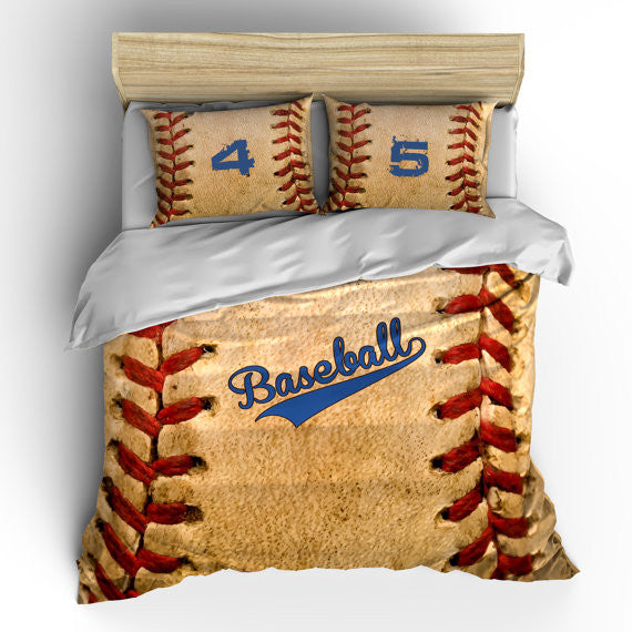 Vintage Baseball Theme Bedding Set Duvet Or Comforter Thedezineshop