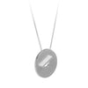 116 C - Disc Clasp Curb Chain - Sterling silver