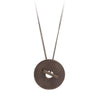 116 C - Disc Clasp Curb Chain - Rhodium plated Sterling silver