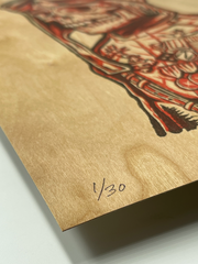 Letterpress Pilot // Maple Veneer #/30