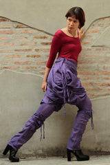 No.1117 Bohemian Outfit Hippie Pants Boho Pants Hippie funky elegant Pants...mix silk Stream punk (1117)