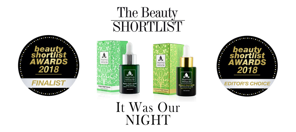 The beauty shortlist 2018 selected two of our products!