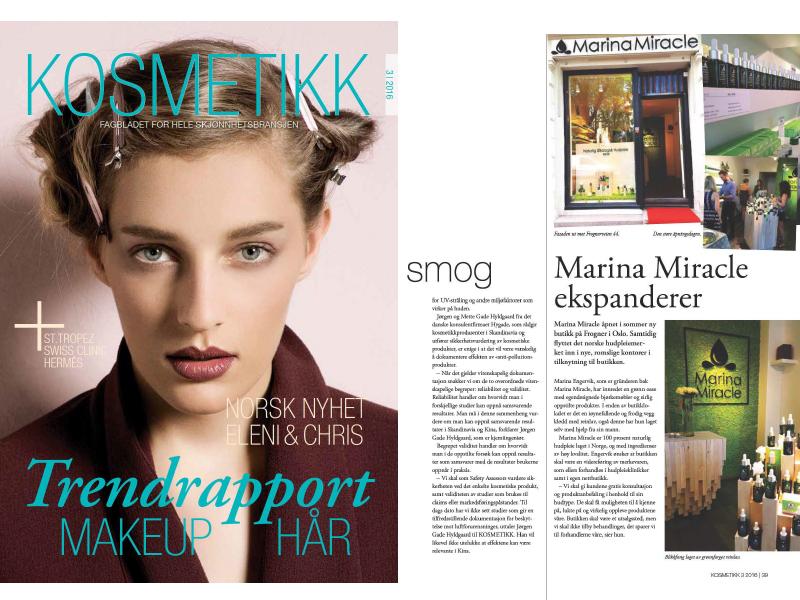 Kosmetikk writes about Marina Miracle's new store