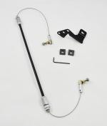 11-71020 Throttle Cable kit, 4 Barrel, Carb, Black for Early Bronco