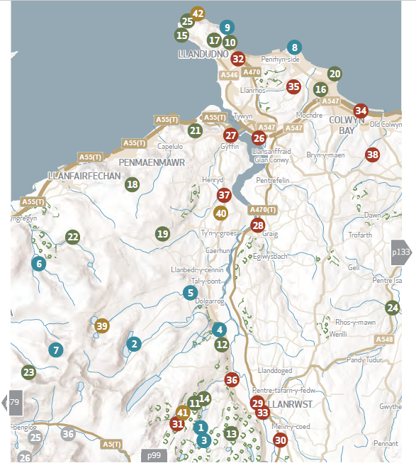 Map of Conwy & Llandudno