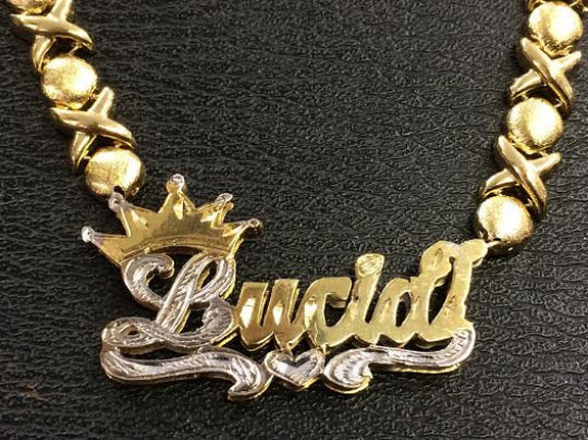 14k Gold Plate Personalized Any Name 