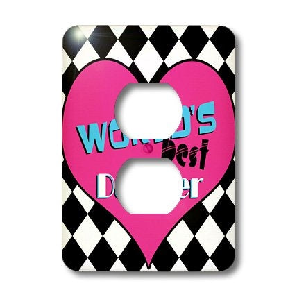 3dRose LLC lsp_10848_6 Worlds Best Daughter 2 Plug Outlet Cover