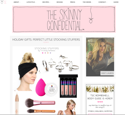 the skinny confidential x I'm with the band, gift guide, stocking stuffers, made in the use, love, shopping, holidays, fun, style, accessories