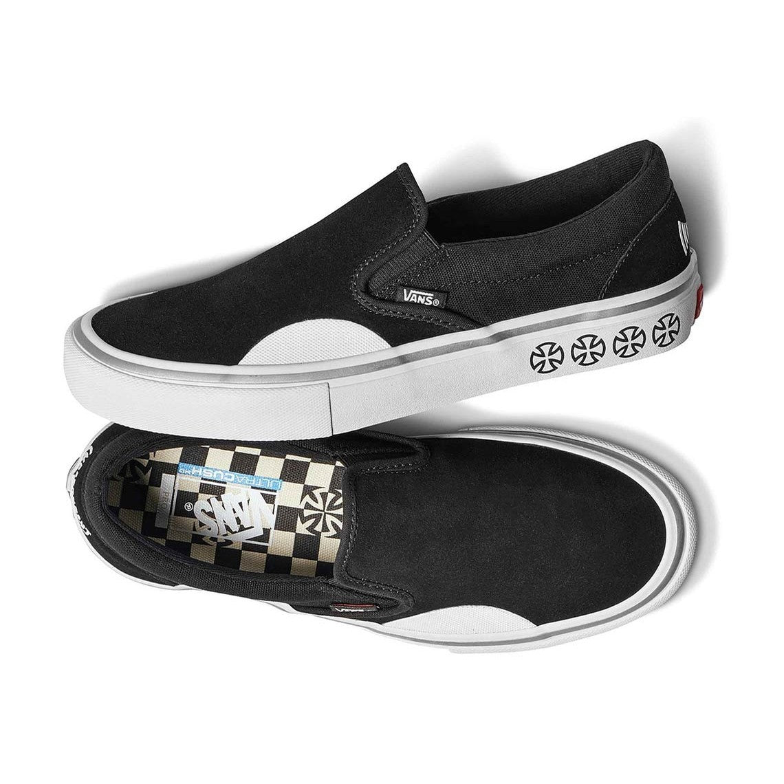 vans independent slip ons