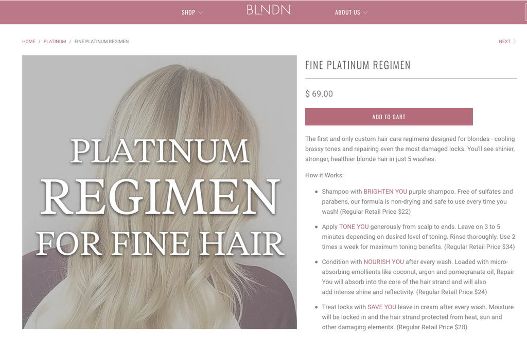 BLNDN Platinum regimen