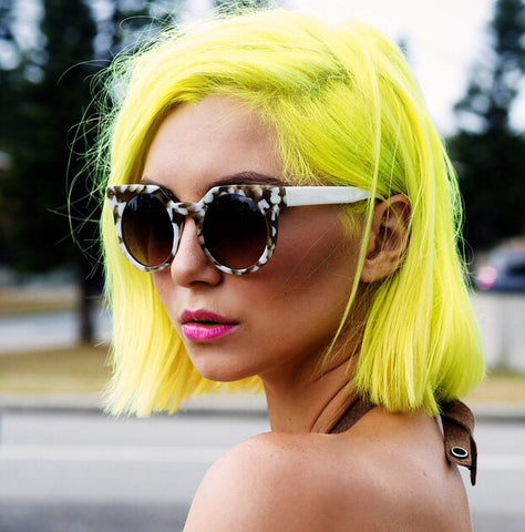 yellow hair