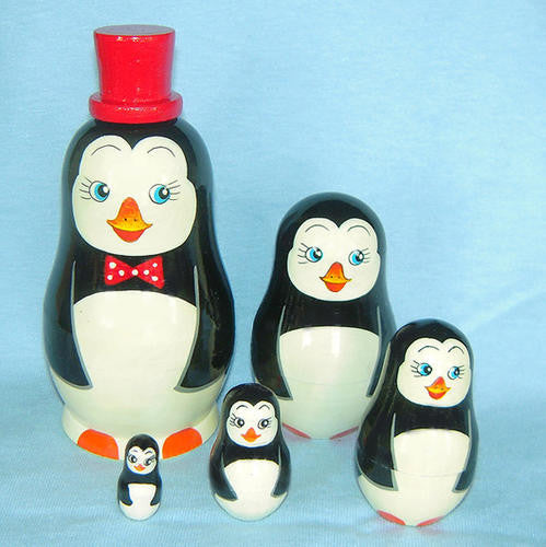 penguin russian nesting dolls