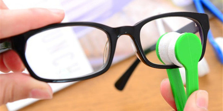 Prescription glasses with Mini Microfiber Cloth Glasses Cleaning Brush 