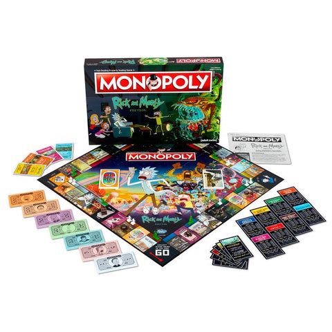 Nerdy Rick and Morty Monopoly Game