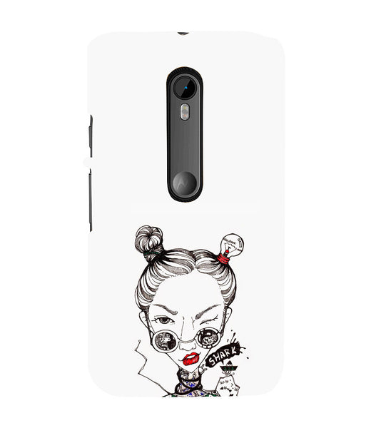 EPICCASE Sassy girl Back Case Cover for Moto X Force