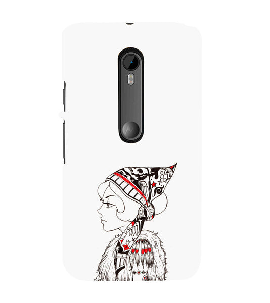 EPICCASE Modern girl Back Case Cover for Moto X Style