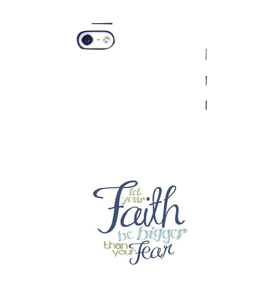EPICCASE Faith over fear Back Case Cover for Apple iPhone 5/5s