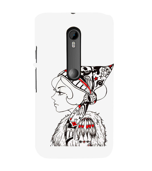 EPICCASE Cute funky girl Back Case Cover for Moto X Play