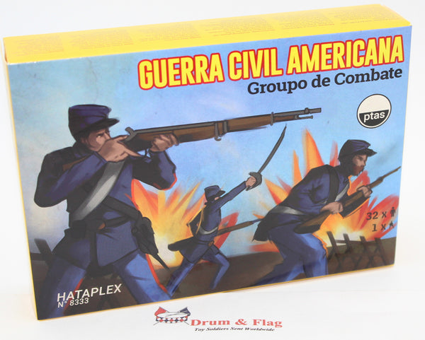 HaT 1/72 American Civil War Combat Sampler 33 Figures on Blue Spru #8333 Set for sale online