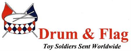Drum and Flag. Toy Soldiers Sent 