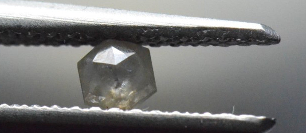 grey hexagonal natural diamond 